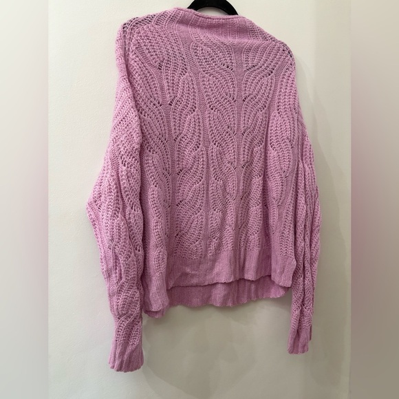 J. Crew Lavender Cable Knit Turtleneck Sweater - Picture 5 of 5